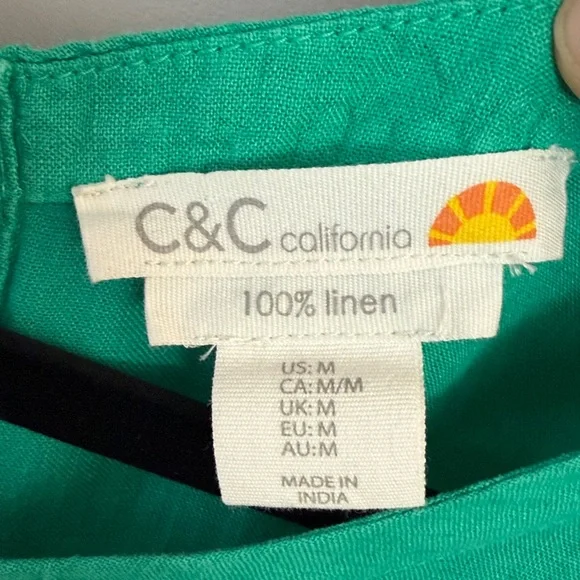 C&C California Linen Blouse - Picture 2 of 6
